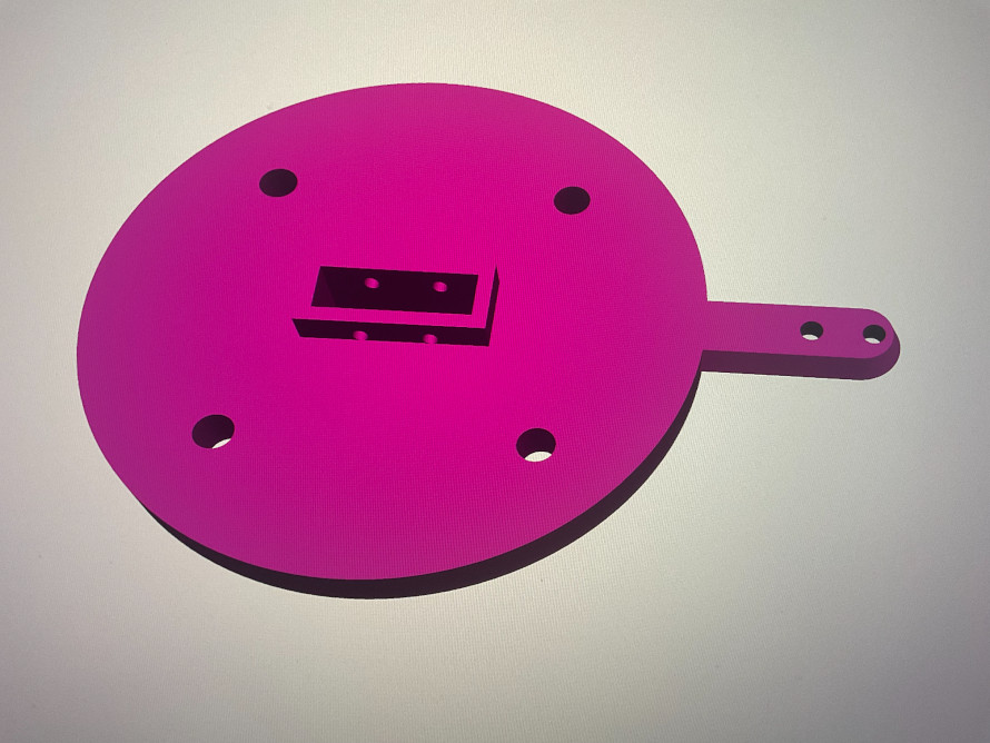 Lanceur de balle STL trape ronde.