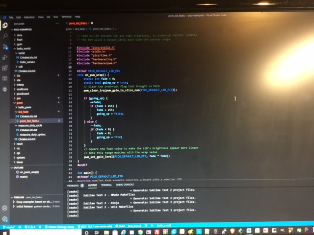 VSCode pico rp2040