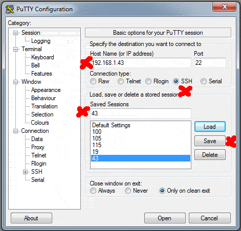 Le logiciel Putty
