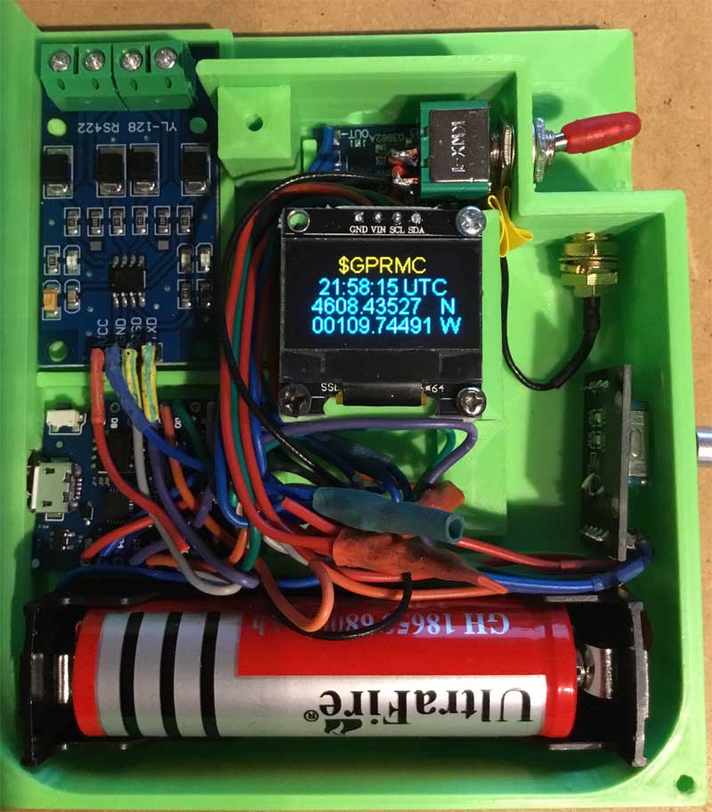 Testeur suivi de trame nmea RMC sur Wifi