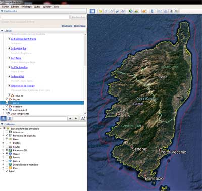 Creation kml avec Google Earth